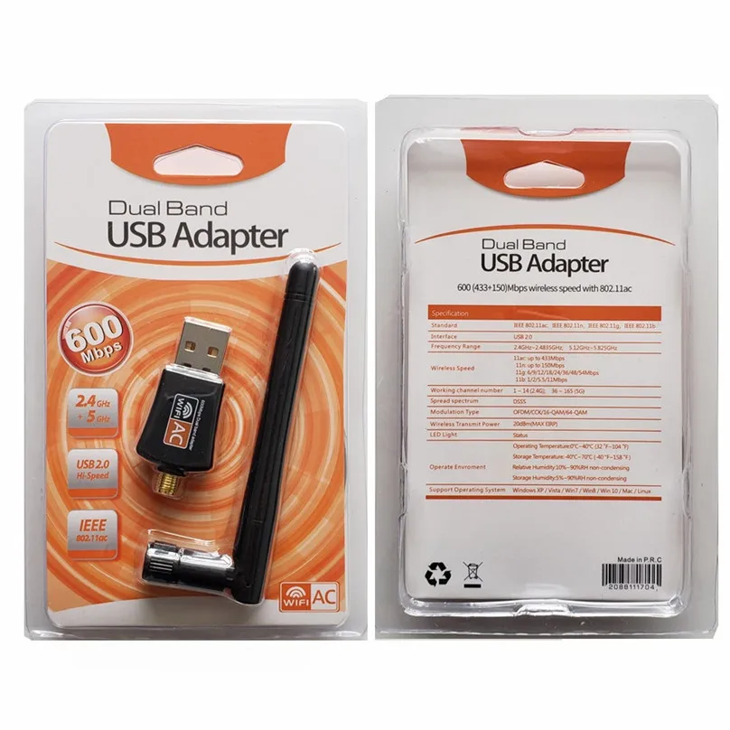 Dual Band WiFi USB 600Mbps Dongle 5G Dual Band WiFi USB 600Mbps Dongle 5G